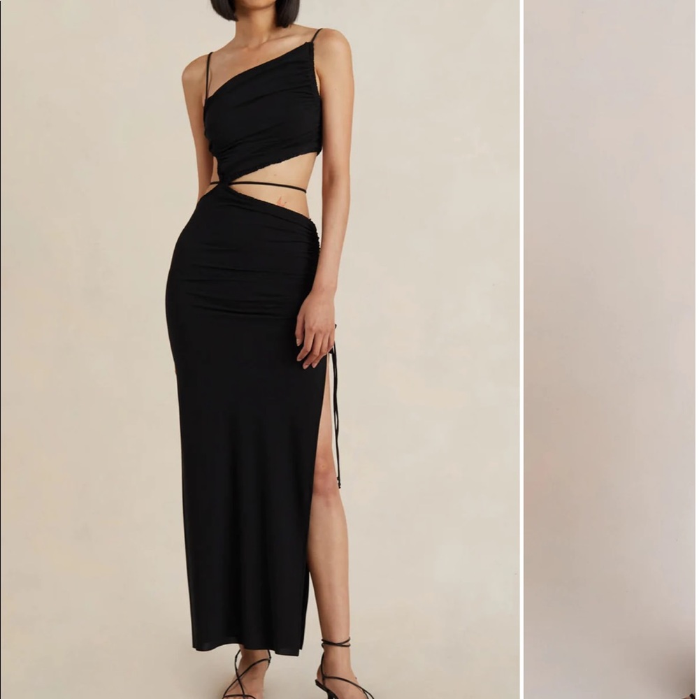NWT BEC AND BRIDGE Dilkon maxi dress in black